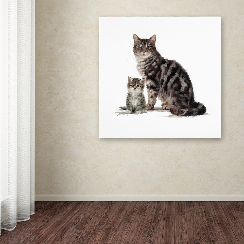 The Macneil Studio 'Tabby' Canvas Art, 35"x35"