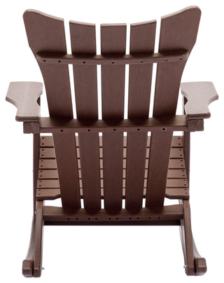Outdoor Adirondack Rocking Chair, Brown