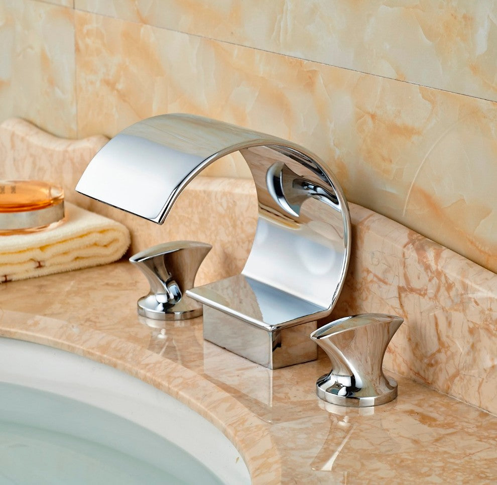 Nanterre Dual Handle Bathroom Sink Faucet