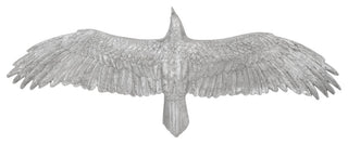 Soaring Eagle Wall Art, Resin, Silver Leaf, Large