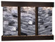 Olympus Falls Water Fountain, Black Spider Marble, Blackened Copper, Square
