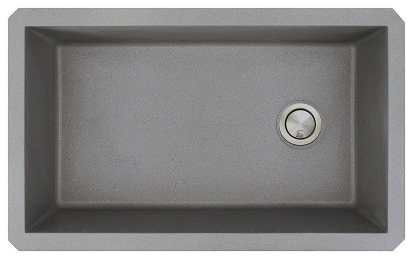 Transolid Radius Granite 31-in Undermount Kitchen Sink