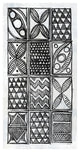 "Patterns of the Amazon III BW" Digital Paper Print by Kathrine Lovell, 14"x26"