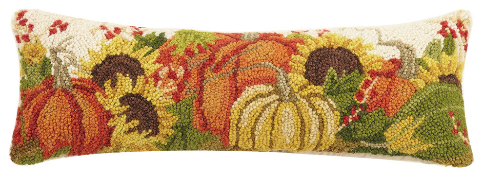 Pumpkins Cream Hook Pillow