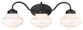 Golden Lighting 0508-BA3 Ingalls 3 Light 28"W Vanity Light - Matte Black /