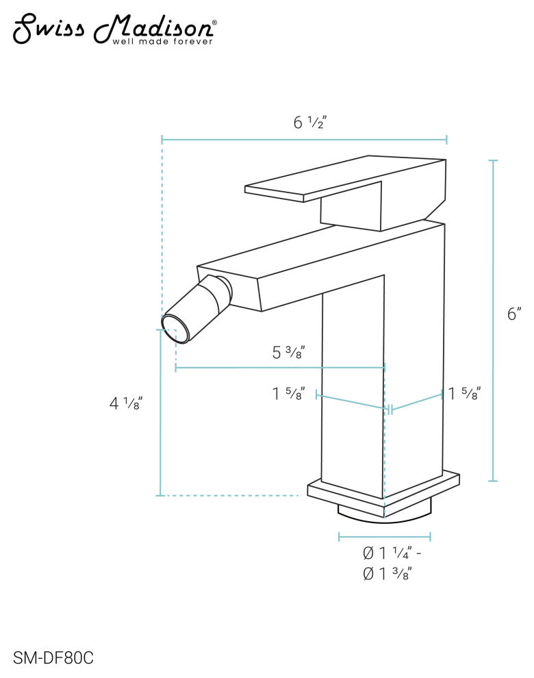 Concorde Bidet Faucet, Chrome