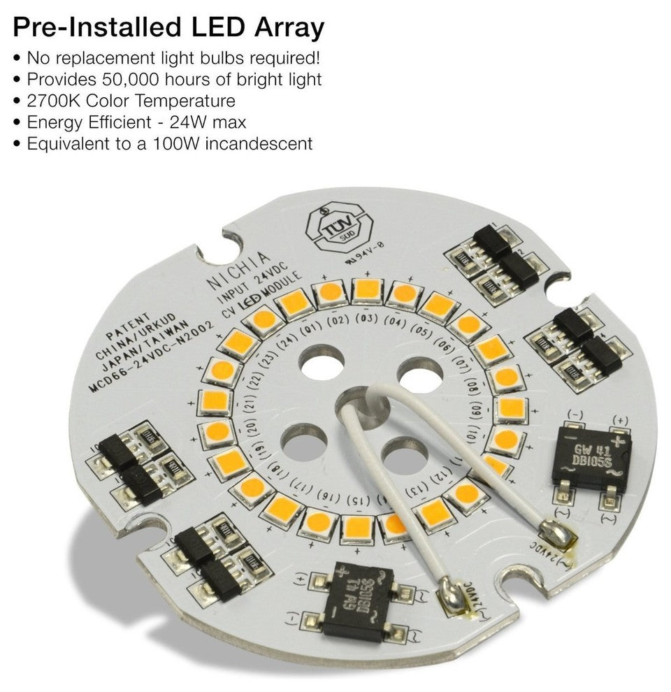 10" Peony LED Barn Light With Metropolitan Arm, White