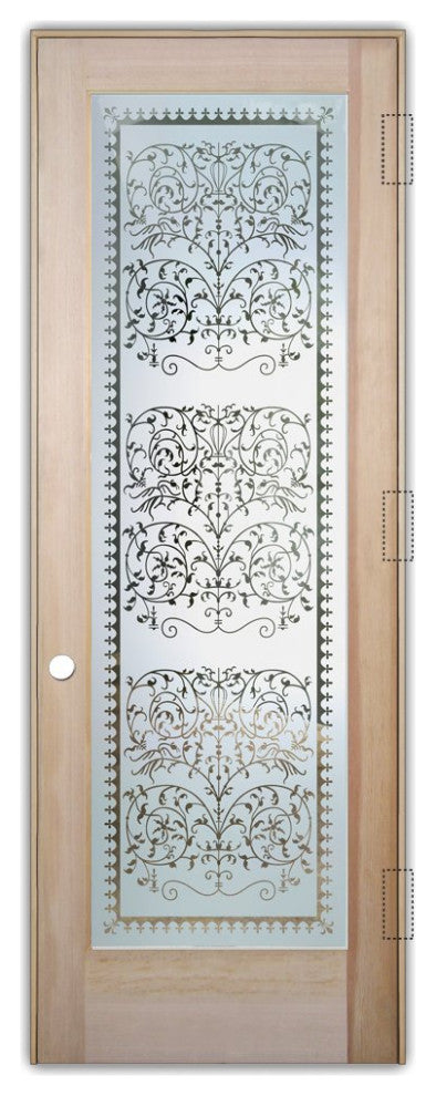 Pantry Door - Victorian Lace - Douglas Fir (stain grade) - 30" x 96" - Knob...