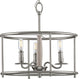 Durrell Collection Brushed Nickel Semi-Flush Convertible