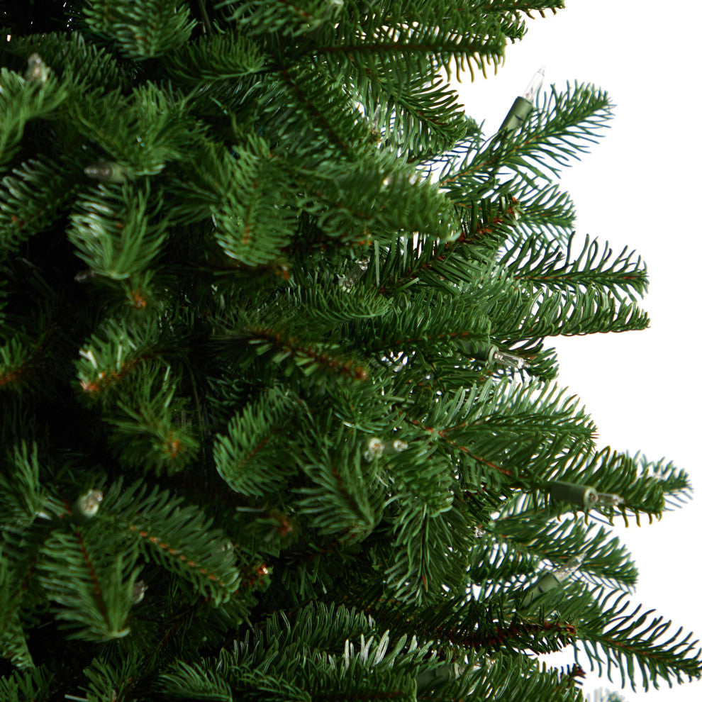 4' South Carolina Fir Faux Xmas Tree W/ 250 Clear Lights & 752 Bendable Branches