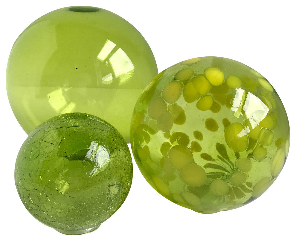 Sphere Set of 3, Lime & Sprite