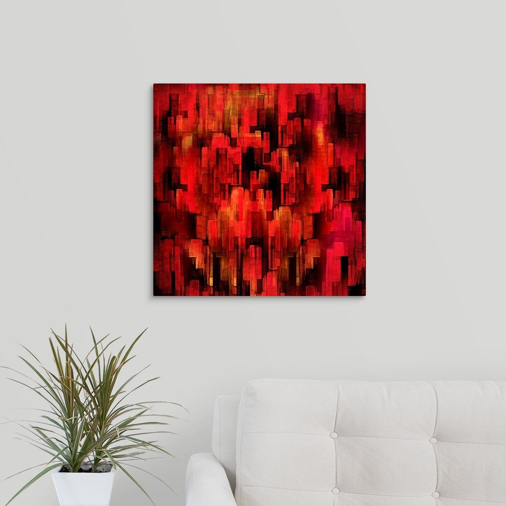 "Dark City" Wrapped Canvas Art Print, 20"x20"x1.5"