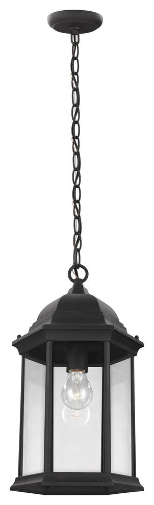 Generation Lighting Lighting 1-Light Outdoor Pendant, Black