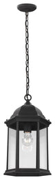 Generation Lighting Lighting 1-Light Outdoor Pendant, Black