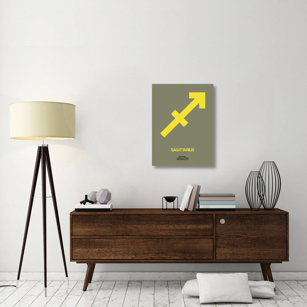 "Sagittarius Zodiac Sign Yellow" Fine Art Print
