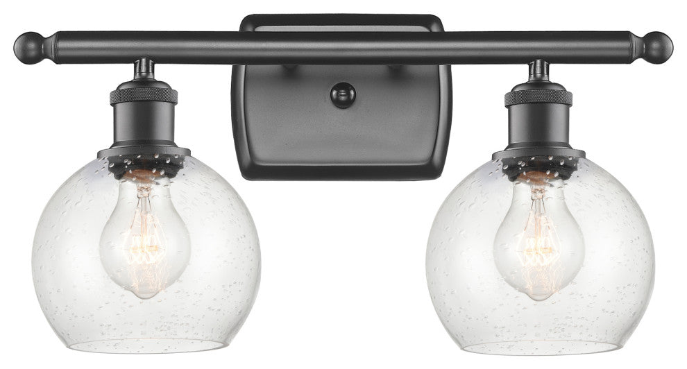 Innovations 516-2W-OB-G124-6 2 Light Bath Vanity Light, Oil Rubbed Bronze