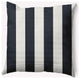 16x16" Graduated Stripe Nautical Decorative Indoor Pillow, Shark Blue