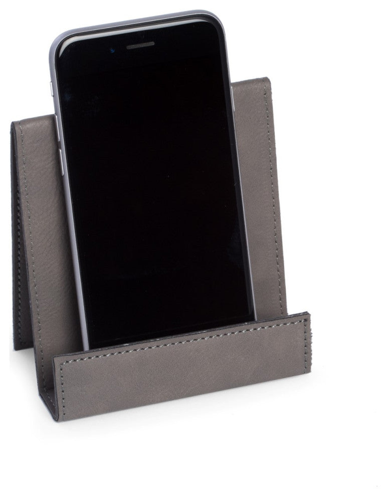 Smart Phone Cradle, Gray Leatherette