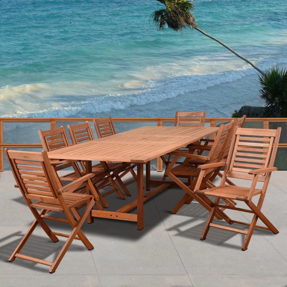 Amazonia Brandon 9-Piece Rectangular Patio Dining Set
