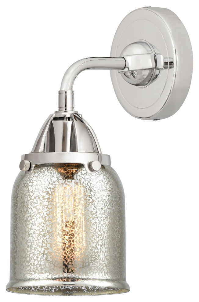 Small Bell Sconce, Polished Chrome, Silver Plated Mercury