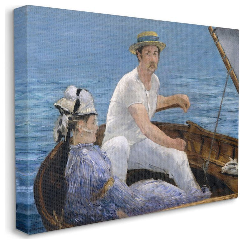 Boat Lounge Lake Classic Painting, 30"x40"
