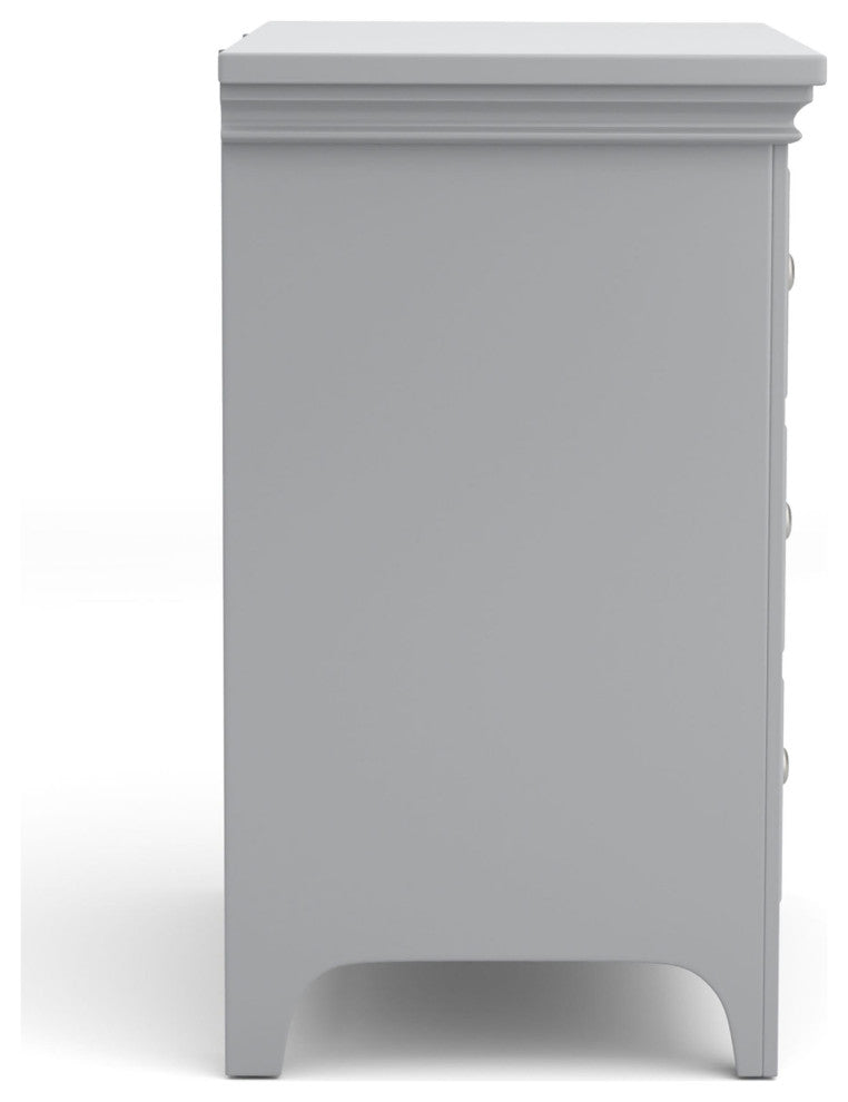 Furniture of America Ender Wood Gray Nightstand with USB and Care Kit