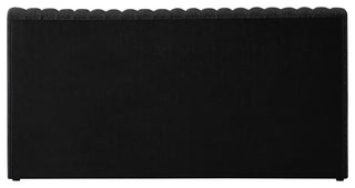Nash Boucle Fabric Upholstered Bed, Black, King