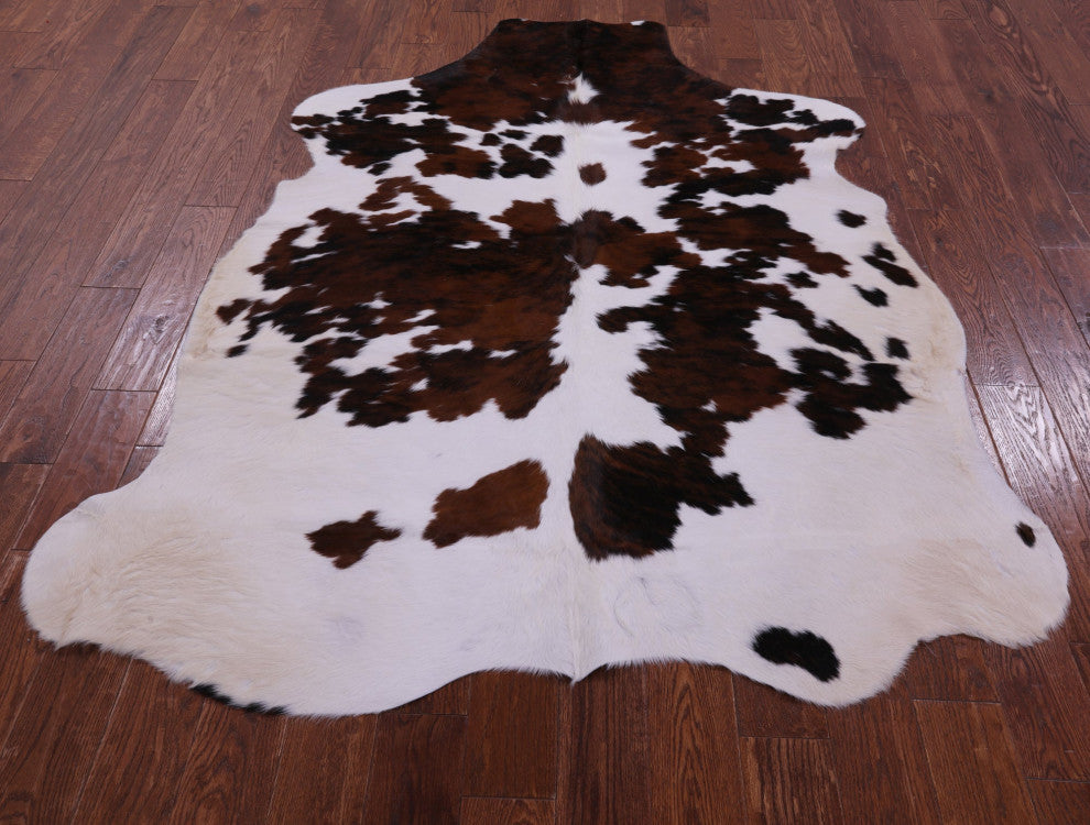 Organic Natural Hair-On Cowhide Area Rug 6' 10" X 5' 6" C1579