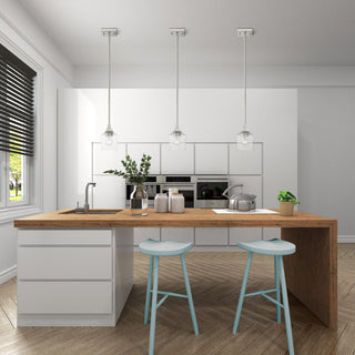 Aragon 1 Light Brushed Nickel Mini Pendant