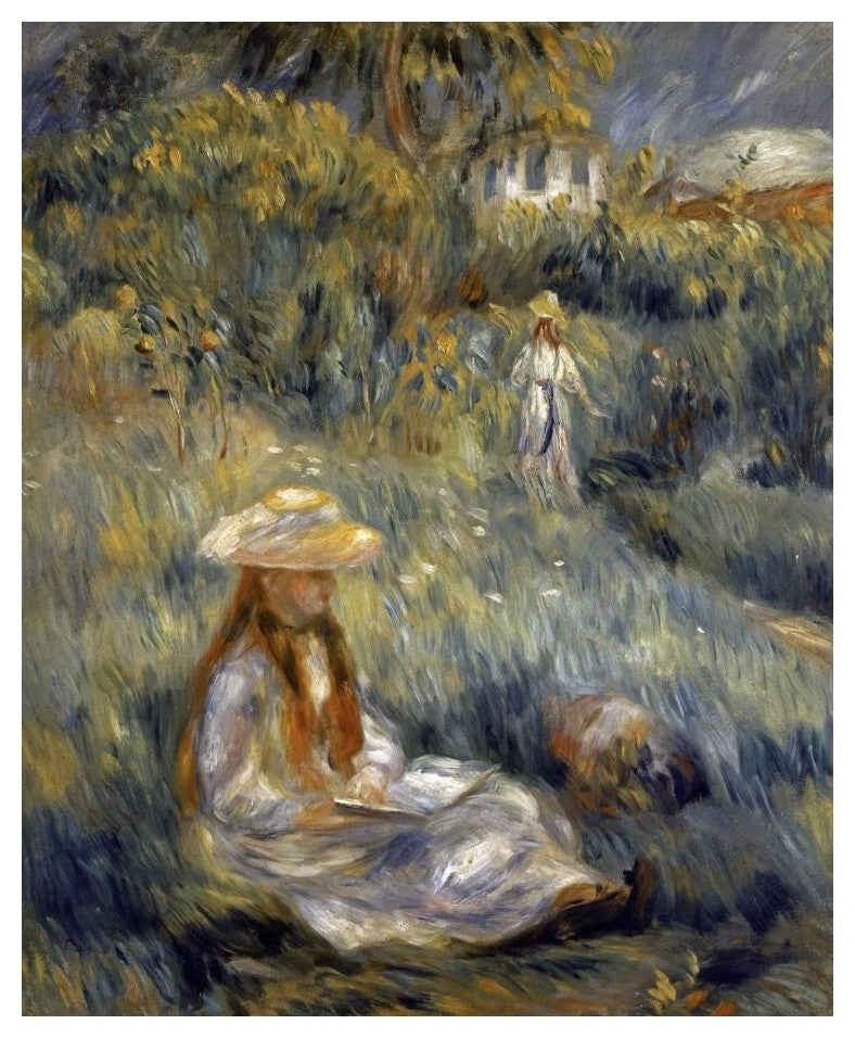 "Garden at Mezy: Mademoiselle Manet" Print by Pierre-Auguste Renoir, 20"x24"