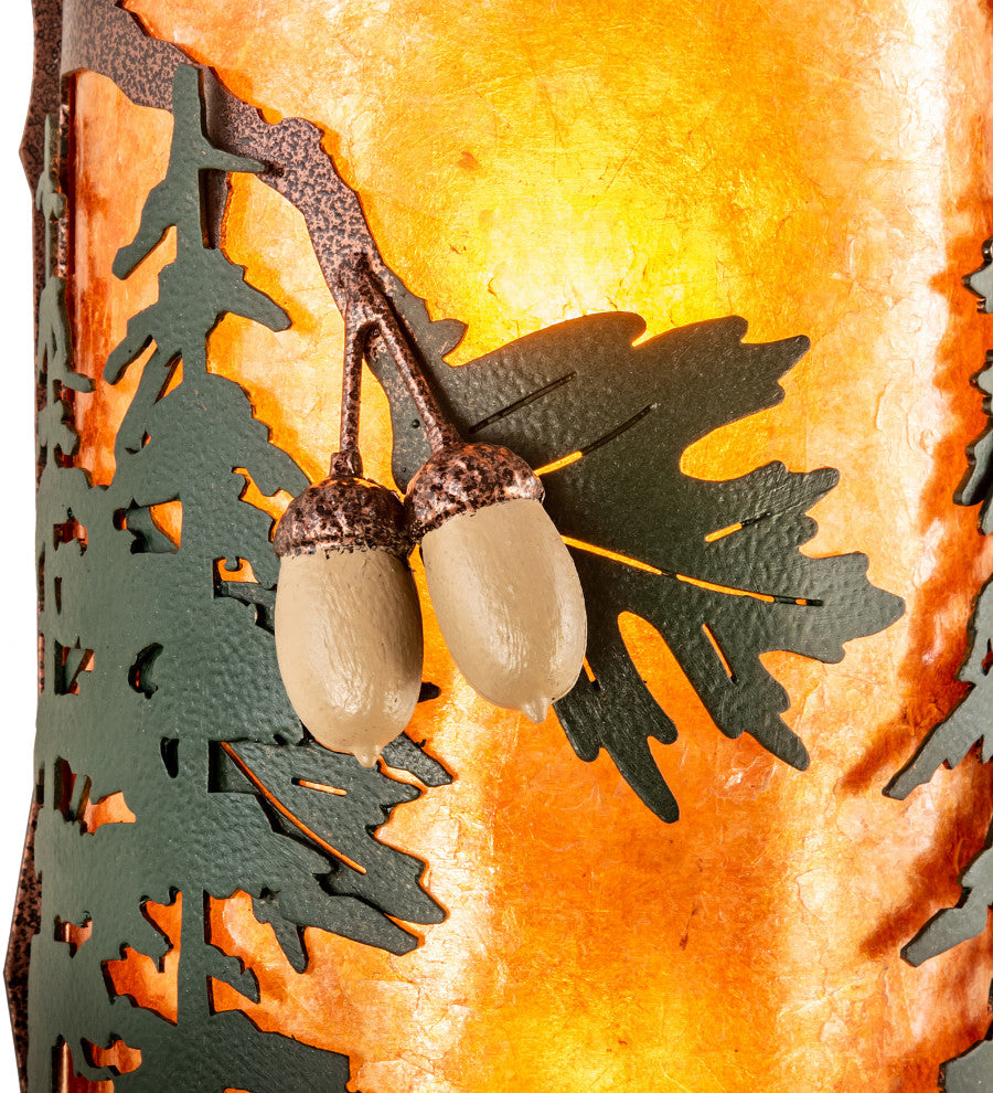 6 Wide Boulders Personalized Wall Sconce