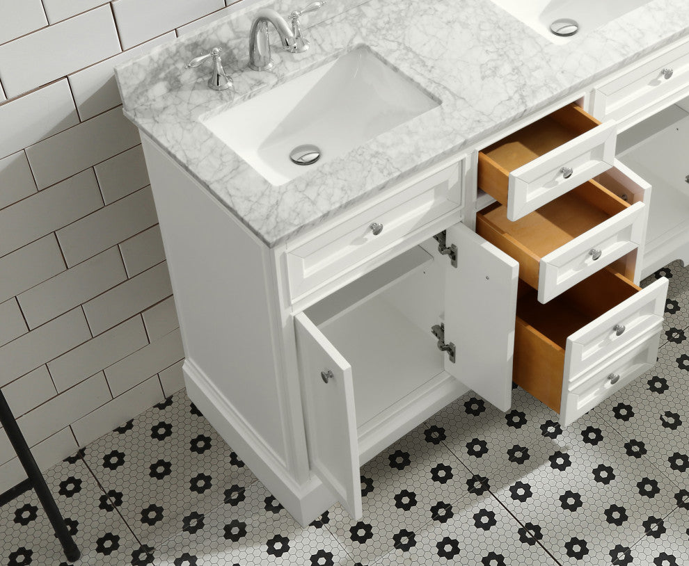 South Bay 55" Bathroom Vanity, White