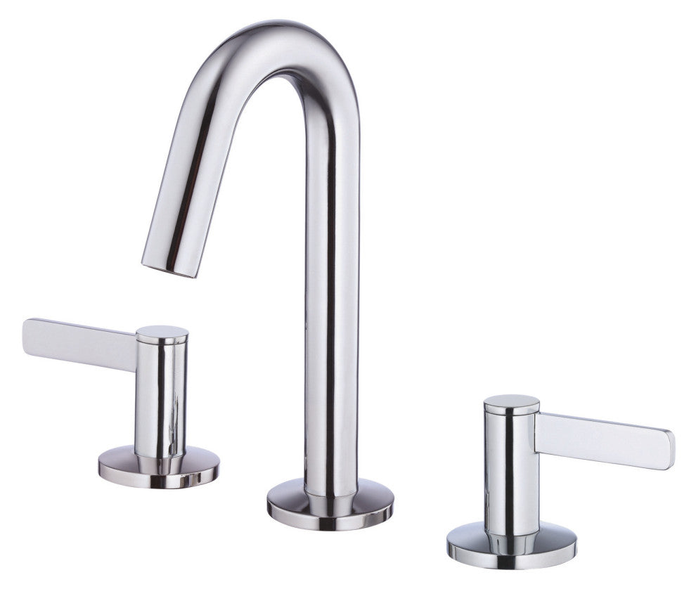 Amalfi Two Handle Widespread Lavatory Faucet Chrome, Chrome