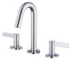 Amalfi Two Handle Widespread Lavatory Faucet Chrome, Chrome