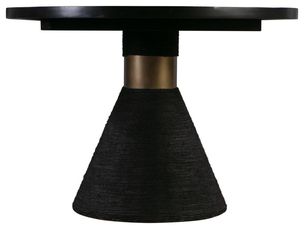 Rishi Black Rope Oval Table