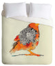 Deny Designs Iveta Abolina Orange Bird Duvet Cover - Lightweight