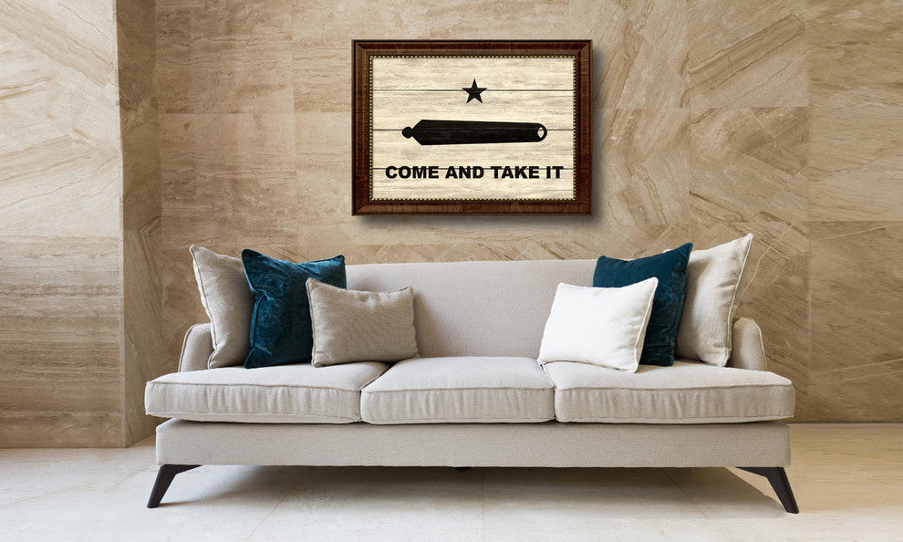 Revolution Come And Take It Military Textured Flag Print, 15"X21"