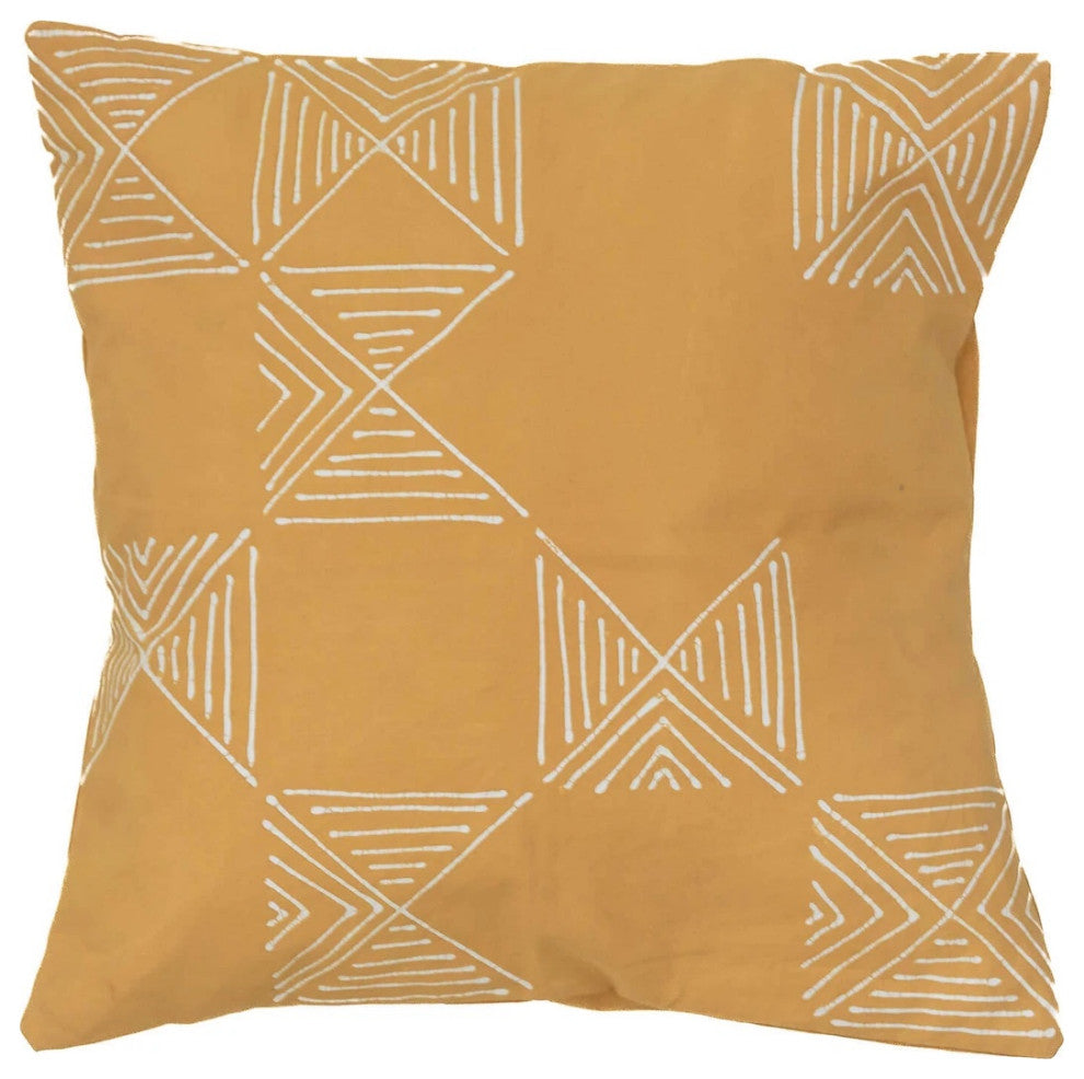 Matika Mustard Grid Pillow