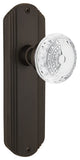 Deco Plate Single Dummy Crystal Meadows Knob, Oil-Rubbed Bronze, DECCME