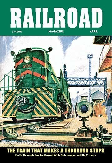 Railroad Magazine: the Train That Makes a Thousand Stops, 1954 - Canvas Poster
