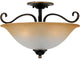 Quoizel DH1718PN Three Light Semi-Flush Mount Duchess Palladian Bronze