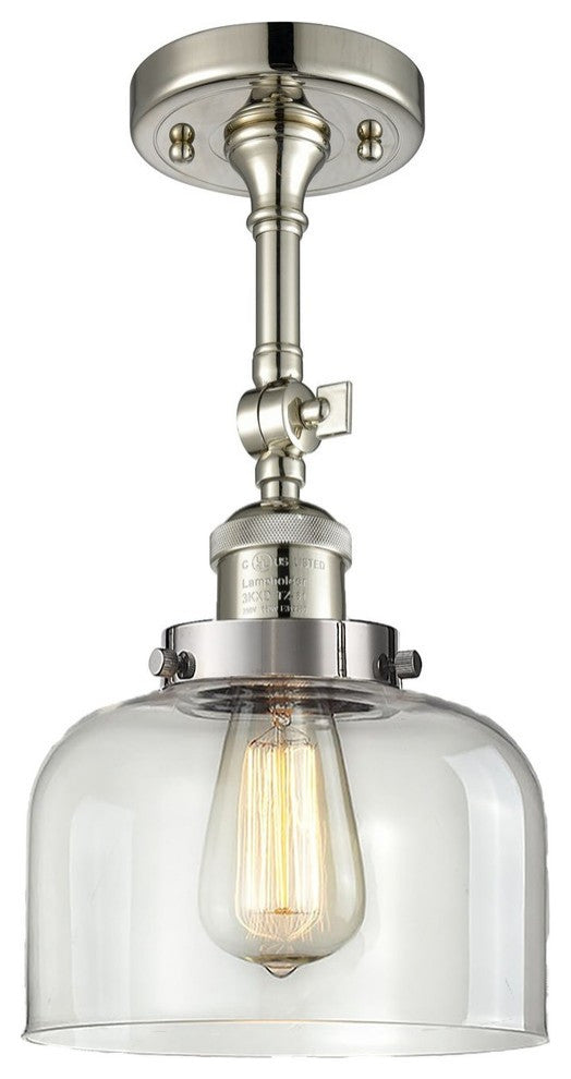 Innovations Lighting 201F-Pn-G72-Led 1 Light Dimmable Led Semi-Flush Mount