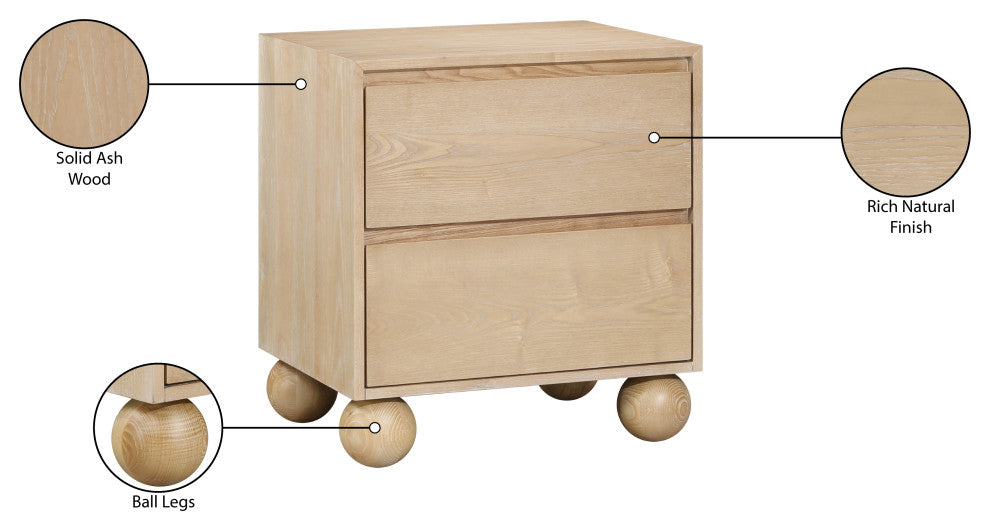 Kent Bedroom Set, Natural, Nightstand