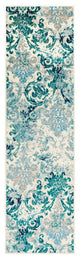 Surya Paramount PAR-1102 8'10"x12'10" Rug, Teal/Aqua/Dark Blue/Light Gray/Cream