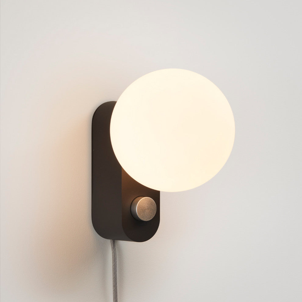Alumina Table Lamp Charcoal with Sphere IV US