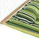 Sunnydaze 2-Person Quilted Spreader Bar Hammock and 12' Stand, Melon Stripe