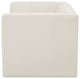Relax Velvet Upholstered 2-Piece Modular Sofa, Cream