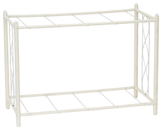 Raised Two Tier Plant Stand With Two Interchangeable Shelves