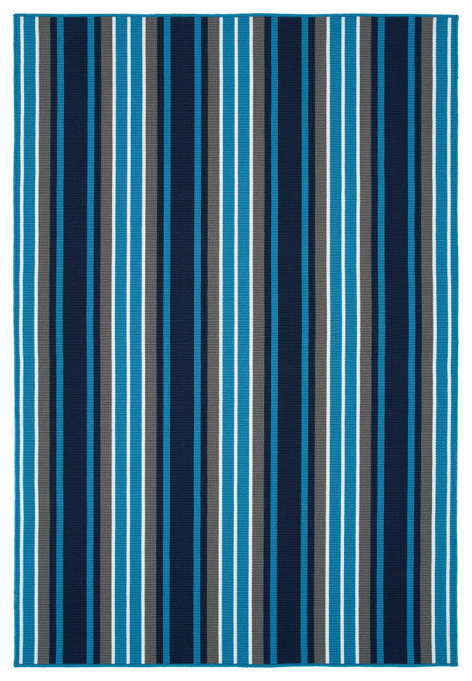 Voavah Blue 2' x 3' Rectangle Throw Rug