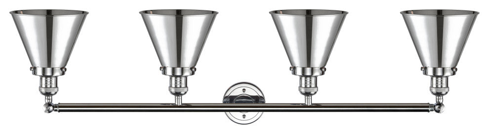 Appalachian 4 Light 44" Bath Vanity LIght, Polished Chrome